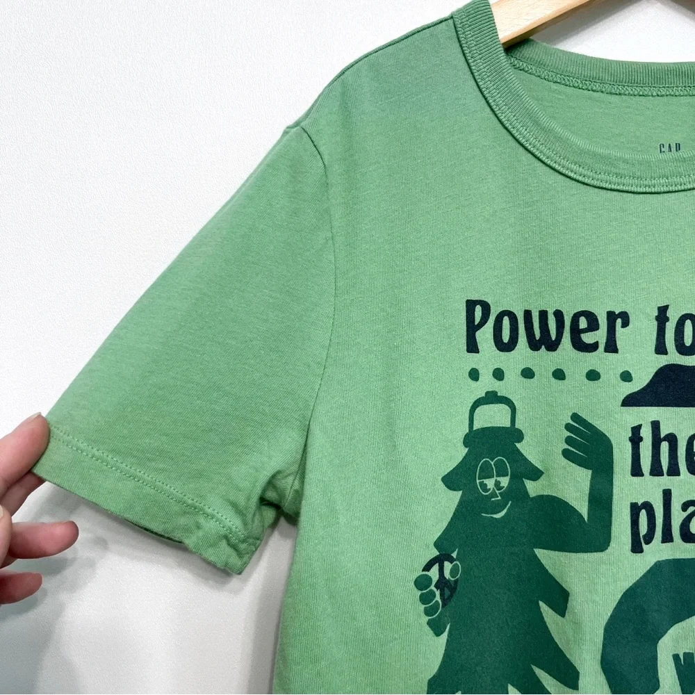 gap kids | power to the plants green organic cotton tee s